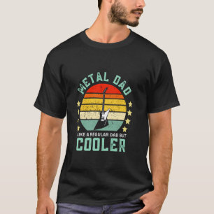 Metaal Vader Vintage Retro Rock Heavy Metal Gitaar T-shirt