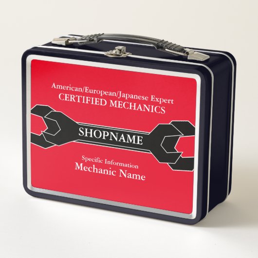 Metaal vak/gereedschapskist (Voorkant)