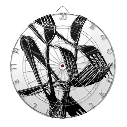 Metaalachtig Dartbord (Voorkant)