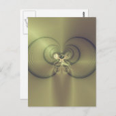 Metaalachtig gevoel briefkaart (Voorkant / Achterkant)