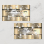 Metaalachtig Goud | Glans Bokeh Gloed Visitekaartje (Voorkant / Achterkant)