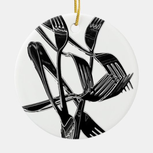 Metaalachtig Keramisch Ornament (Voorkant)