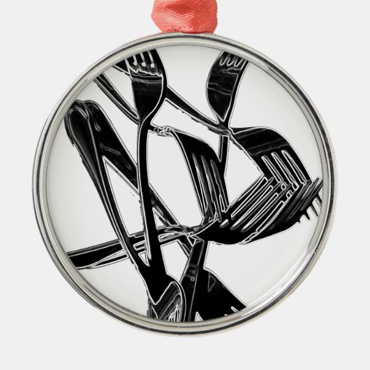 Metaalachtig Metalen Ornament (Voorkant)