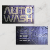 Metaalachtig natte autooppervlak visitekaartje (Voorkant / Achterkant)