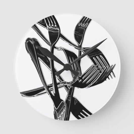 Metaalachtig Ronde Klok (Voorkant)