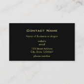 Metaalachtig  Steampunk Fractal Afbeelding Visitekaartje (Achterkant)