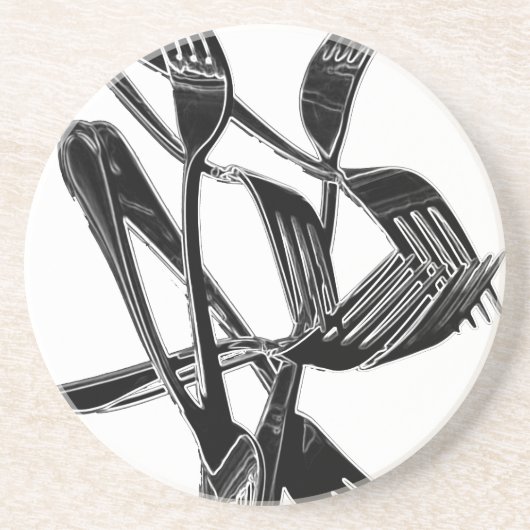 Metaalachtig Zandsteen Onderzetter (Voorkant)