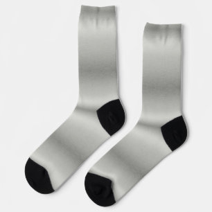 Metaalachtig Zilver Grijs Geborsteld Aluminium Sokken