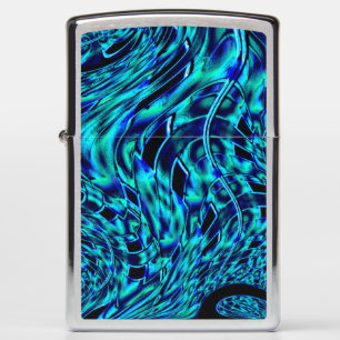 Metaalachtige en gehaakte illusie, blauw tot groen