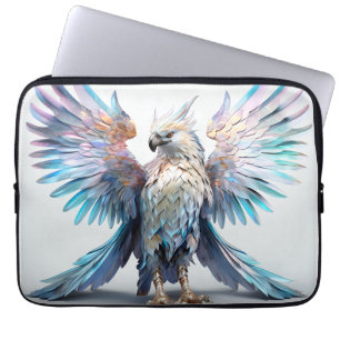 Metaalachtige iriserende arend laptop sleeve