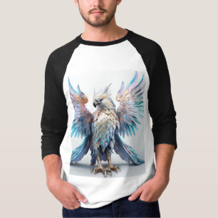 Metaalachtige iriserende arend t-shirt