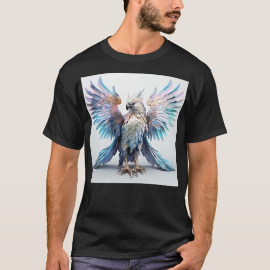 Metaalachtige iriserende arend t-shirt (Voorkant)