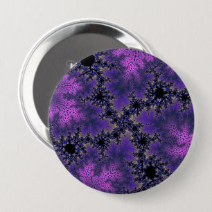 Metaalachtige Paarse bril Ronde Button 4,0 Cm