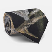 Metaalachtige waterverf van de opgerolde uil stropdas (Opgerold)