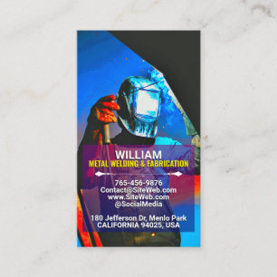 Metaalbewerking en lasdiensten   Aannemer Contactkaartje
