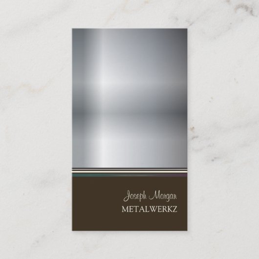 Metaalbewerking, visitekaartjes (Voorkant)