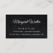 Metaalborstel | Monogram goudkleuring Visitekaartje (Achterkant)