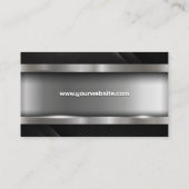 Metaalborstel | Zwarte sierpanelen Visitekaartje (Achterkant)