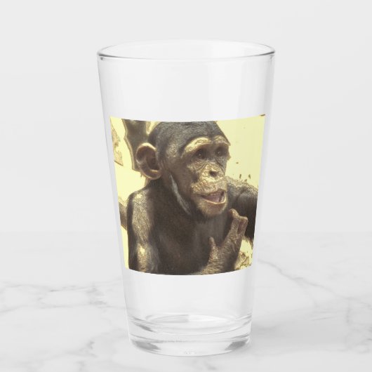 metaalchimp glas (Voorkant)