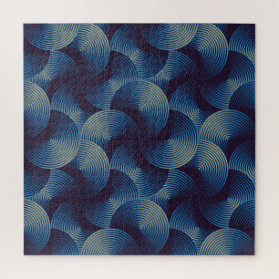 Metaalcirkels optische illusie, naadloos patroon legpuzzel