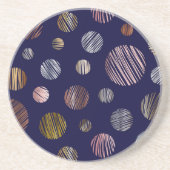 Metaalcirkels Zandsteen Onderzetter (Voorkant)