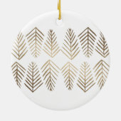 Metaaldenbomen - goud keramisch ornament (Achterkant)