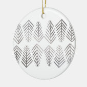 Metaaldenbomen - zilver keramisch ornament (Links)