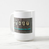 Metaaldetecterende ring trekt door de eeuwen heen koffiemok (Voorkant links)