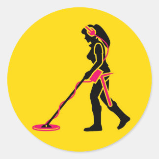 Metaaldetectie Ronde Sticker