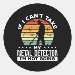 Metaaldetectie Treasure Hunter Metal Dete Ronde Sticker