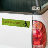 Metaaldetector Dig Geschiedenis Silhouet Bumpersticker (Op Truck)