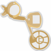 Metaaldetector Sticker (Voorkant)