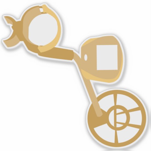 Metaaldetector Sticker (Voorkant)