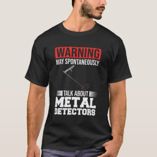 Metaaldetector Strand Gouden Jacht Munten Schatten T-shirt