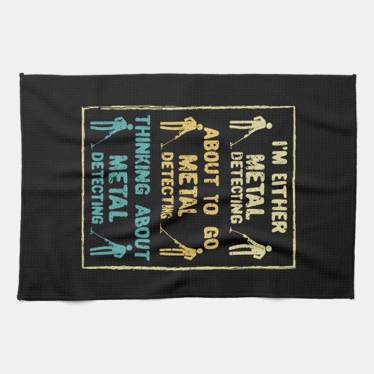 Metaaldetector Theedoek (Horizontaal)