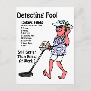 Metaaldetectoren Briefkaart