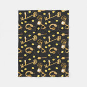 metaaldetectorpatroon fleece deken (Voorkant)