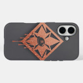 metaaldiamant van Roos Case-Mate iPhone Case (Achterkant (horizontaal))