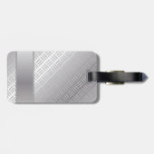 Metaaldiamantpatroon Bagagelabel (Achterkant horizontaal)