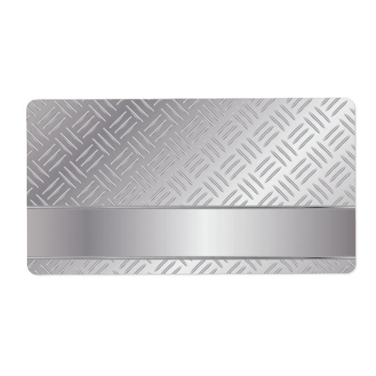 Metaaldiamantpatroon Etiket (Voorkant)