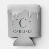 Metaaldruppelchrome monogram blikjeskoeler (Achterkant)