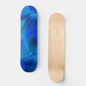 Metaalduinen in tonnen met levendige blauwe kleur skateboard (Voorkant)