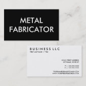 metaalfabricator visitekaartje (Voorkant / Achterkant)