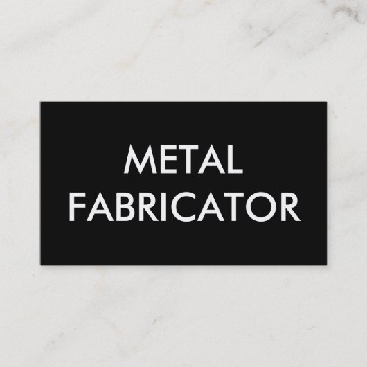 metaalfabricator visitekaartje (Voorkant)