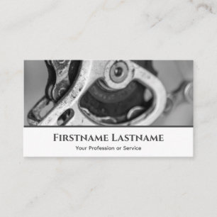 Metaalfietspiniton voor fietsenreparatiewinkels visitekaartje