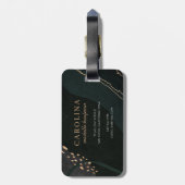 Metaalgeode Bagagelabel (Achterkant verticaal)