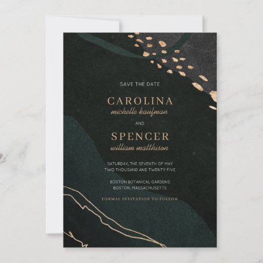 Metaalgeode Save The Date (Voorkant)