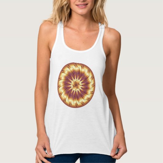 Metaalgeometrisch element tanktop (Voorkant)
