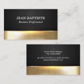 Metaalglans | Zwarte geperforeerde mesh Visitekaartje (Voorkant / Achterkant)