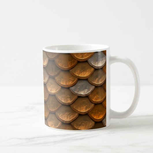 MetaalGold Silver Copper Coffee Mok (Rechts)